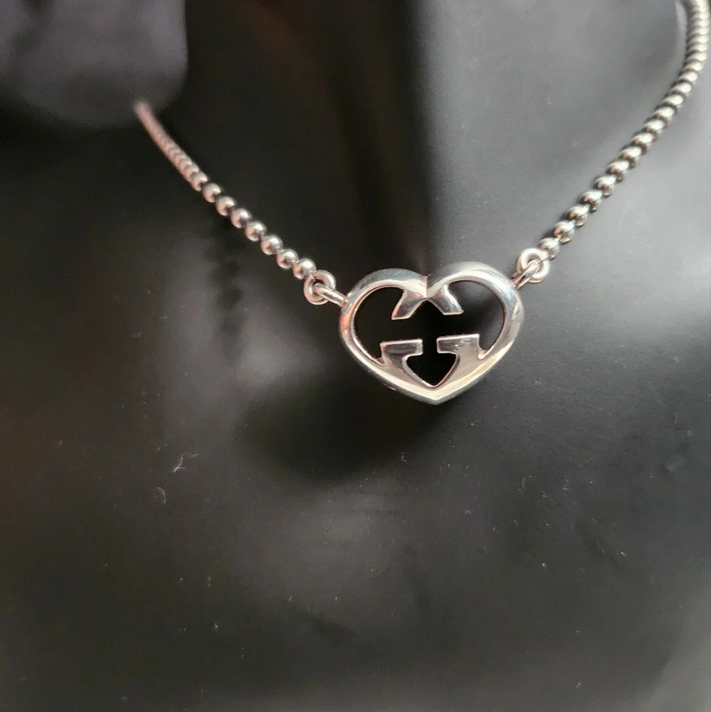 213. EUC Gucci 16" silver 925 choker necklace - Picture 3 of 7